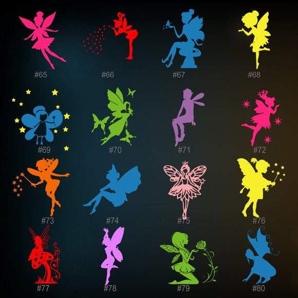 FAIRY / PIXIE VINYL DECAL - 5-6" - Picture 5 of 10